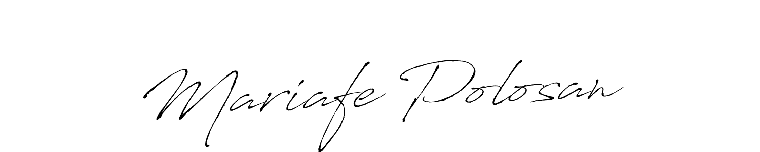 It looks lik you need a new signature style for name Mariafe Polosan. Design unique handwritten (Antro_Vectra) signature with our free signature maker in just a few clicks. Mariafe Polosan signature style 6 images and pictures png