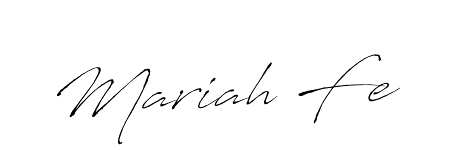 Create a beautiful signature design for name Mariah Fe. With this signature (Antro_Vectra) fonts, you can make a handwritten signature for free. Mariah Fe signature style 6 images and pictures png