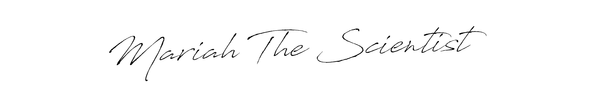 You should practise on your own different ways (Antro_Vectra) to write your name (Mariah The Scientist) in signature. don't let someone else do it for you. Mariah The Scientist signature style 6 images and pictures png