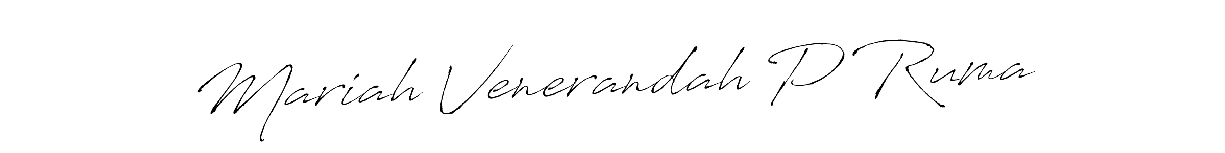 Design your own signature with our free online signature maker. With this signature software, you can create a handwritten (Antro_Vectra) signature for name Mariah Venerandah P Ruma. Mariah Venerandah P Ruma signature style 6 images and pictures png