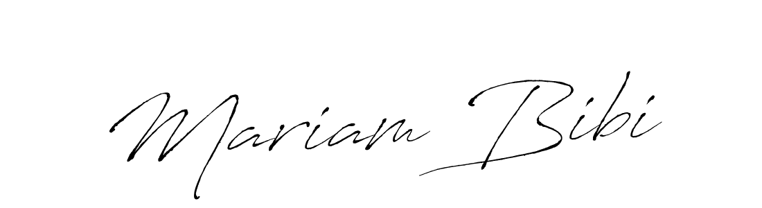 Make a beautiful signature design for name Mariam Bibi. With this signature (Antro_Vectra) style, you can create a handwritten signature for free. Mariam Bibi signature style 6 images and pictures png