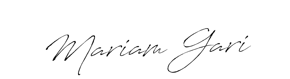 Make a beautiful signature design for name Mariam Gari. With this signature (Antro_Vectra) style, you can create a handwritten signature for free. Mariam Gari signature style 6 images and pictures png