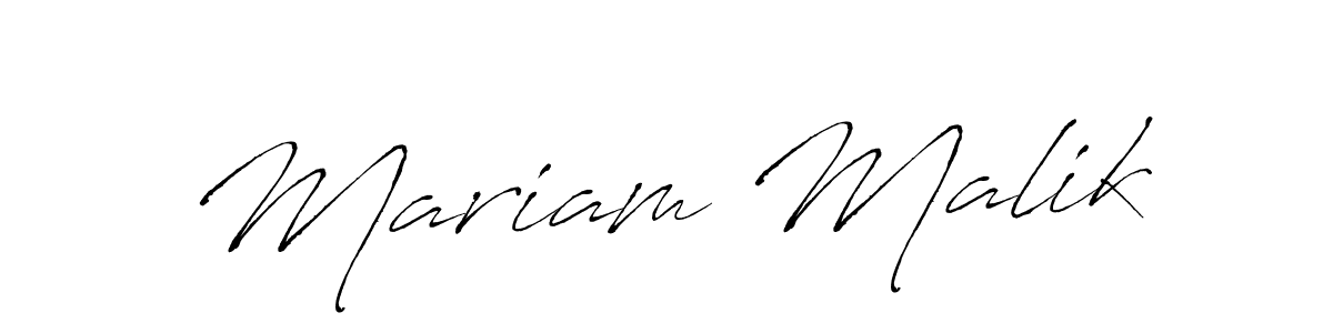 How to make Mariam Malik signature? Antro_Vectra is a professional autograph style. Create handwritten signature for Mariam Malik name. Mariam Malik signature style 6 images and pictures png