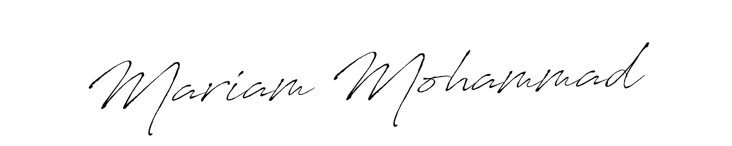 The best way (Antro_Vectra) to make a short signature is to pick only two or three words in your name. The name Mariam Mohammad include a total of six letters. For converting this name. Mariam Mohammad signature style 6 images and pictures png