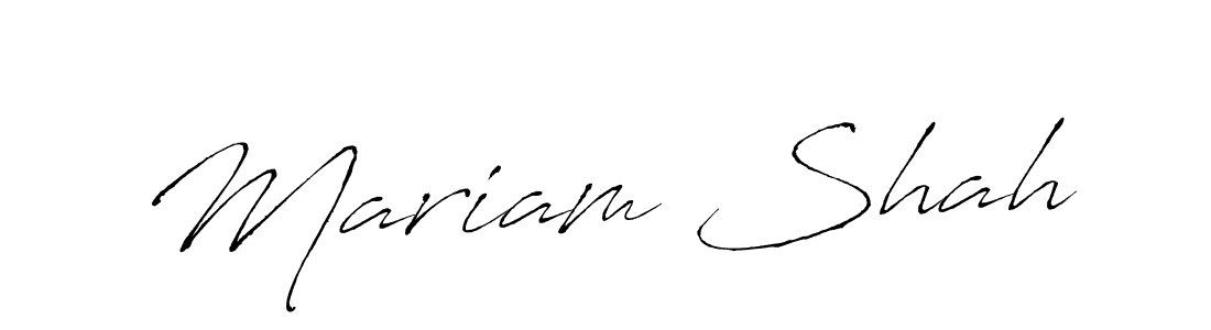 Also You can easily find your signature by using the search form. We will create Mariam Shah name handwritten signature images for you free of cost using Antro_Vectra sign style. Mariam Shah signature style 6 images and pictures png