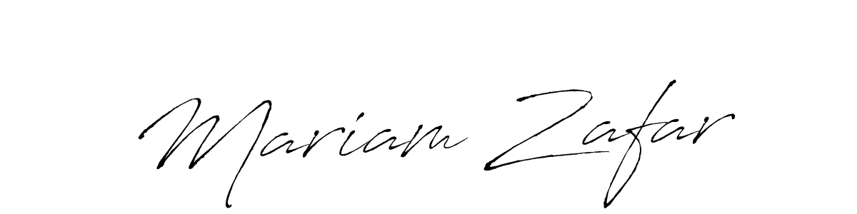 Design your own signature with our free online signature maker. With this signature software, you can create a handwritten (Antro_Vectra) signature for name Mariam Zafar. Mariam Zafar signature style 6 images and pictures png