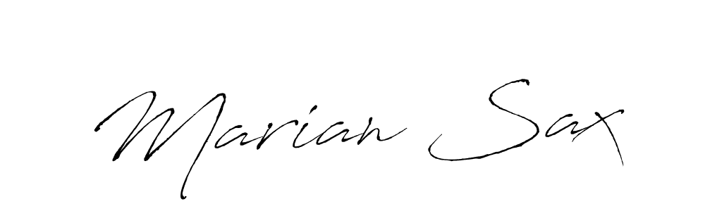 Use a signature maker to create a handwritten signature online. With this signature software, you can design (Antro_Vectra) your own signature for name Marian Sax. Marian Sax signature style 6 images and pictures png
