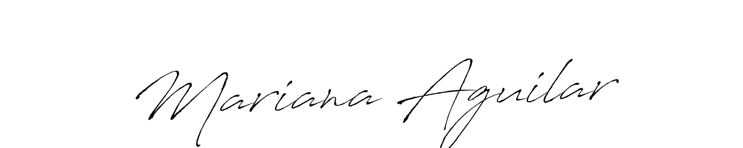Mariana Aguilar stylish signature style. Best Handwritten Sign (Antro_Vectra) for my name. Handwritten Signature Collection Ideas for my name Mariana Aguilar. Mariana Aguilar signature style 6 images and pictures png