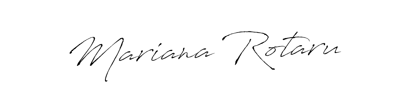 Make a beautiful signature design for name Mariana Rotaru. With this signature (Antro_Vectra) style, you can create a handwritten signature for free. Mariana Rotaru signature style 6 images and pictures png