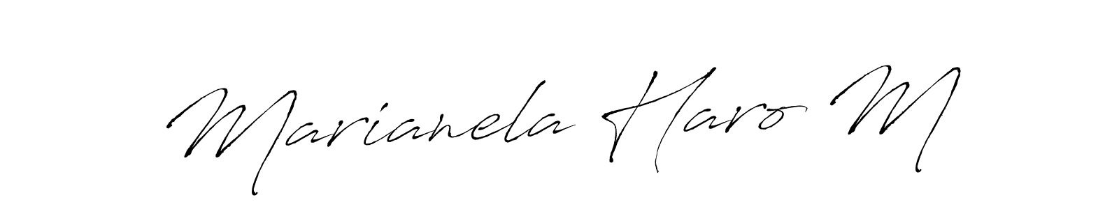 Here are the top 10 professional signature styles for the name Marianela Haro M. These are the best autograph styles you can use for your name. Marianela Haro M signature style 6 images and pictures png