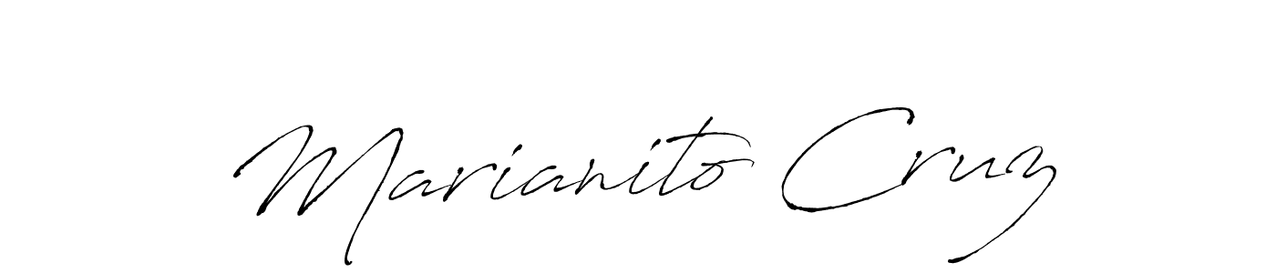 Here are the top 10 professional signature styles for the name Marianito Cruz. These are the best autograph styles you can use for your name. Marianito Cruz signature style 6 images and pictures png