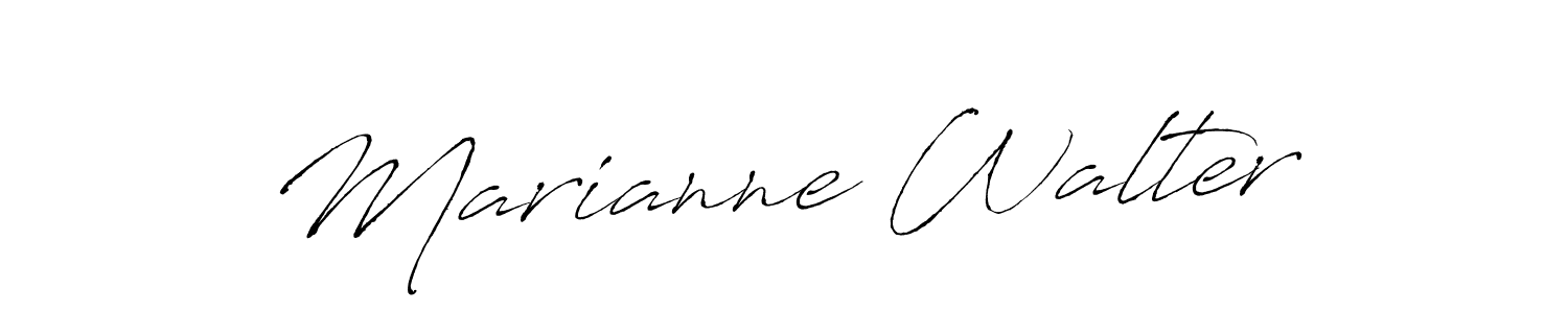 Design your own signature with our free online signature maker. With this signature software, you can create a handwritten (Antro_Vectra) signature for name Marianne Walter. Marianne Walter signature style 6 images and pictures png