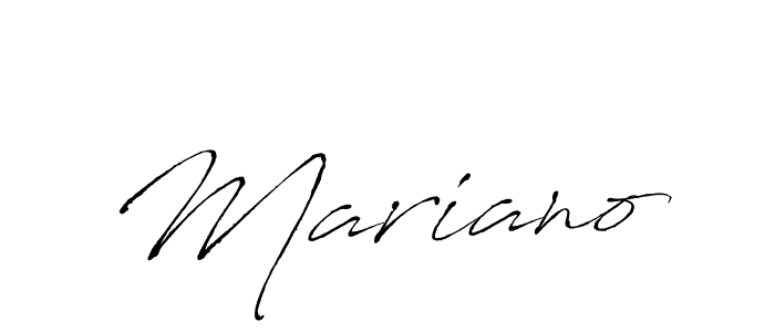 Make a beautiful signature design for name Mariano. With this signature (Antro_Vectra) style, you can create a handwritten signature for free. Mariano signature style 6 images and pictures png