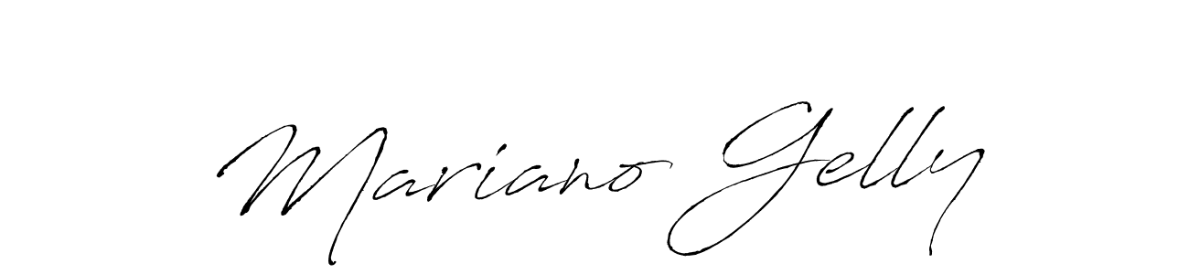 Also we have Mariano Gelly name is the best signature style. Create professional handwritten signature collection using Antro_Vectra autograph style. Mariano Gelly signature style 6 images and pictures png