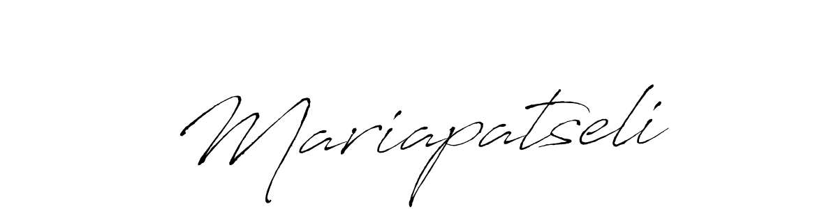 Create a beautiful signature design for name Mariapatseli. With this signature (Antro_Vectra) fonts, you can make a handwritten signature for free. Mariapatseli signature style 6 images and pictures png