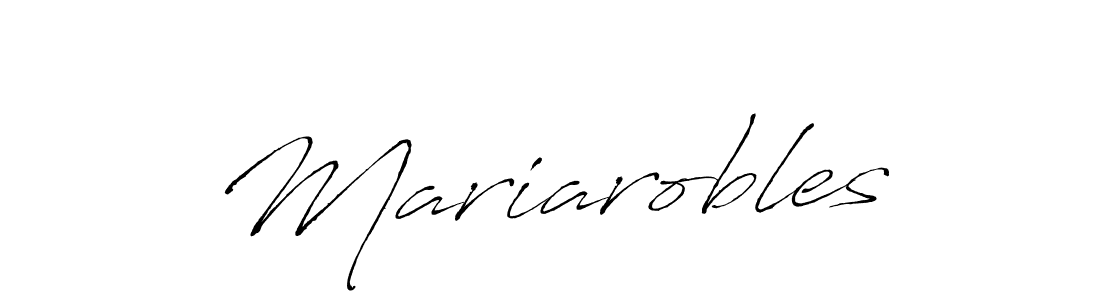 The best way (Antro_Vectra) to make a short signature is to pick only two or three words in your name. The name Mariarobles include a total of six letters. For converting this name. Mariarobles signature style 6 images and pictures png