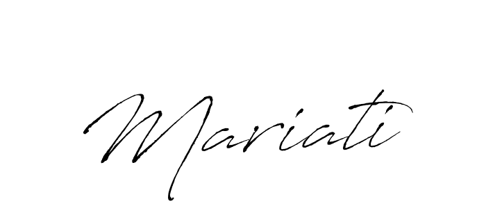 You should practise on your own different ways (Antro_Vectra) to write your name (Mariati) in signature. don't let someone else do it for you. Mariati signature style 6 images and pictures png