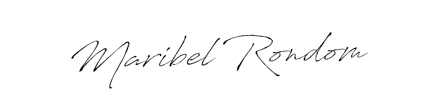 Maribel Rondom stylish signature style. Best Handwritten Sign (Antro_Vectra) for my name. Handwritten Signature Collection Ideas for my name Maribel Rondom. Maribel Rondom signature style 6 images and pictures png