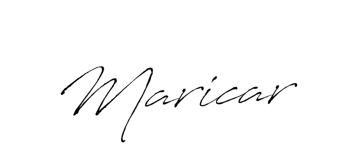 Use a signature maker to create a handwritten signature online. With this signature software, you can design (Antro_Vectra) your own signature for name Maricar. Maricar signature style 6 images and pictures png