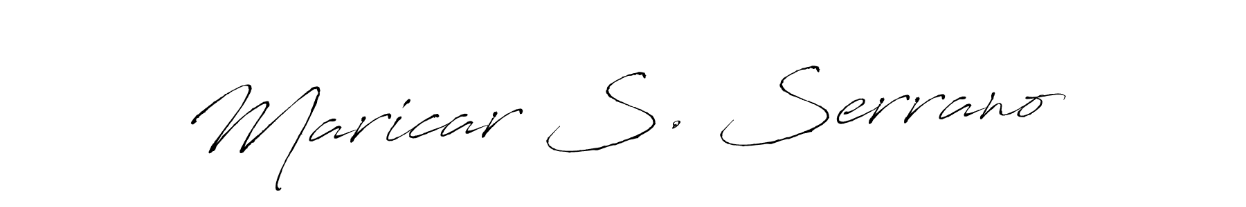 Similarly Antro_Vectra is the best handwritten signature design. Signature creator online .You can use it as an online autograph creator for name Maricar S. Serrano. Maricar S. Serrano signature style 6 images and pictures png