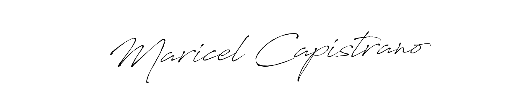 It looks lik you need a new signature style for name Maricel Capistrano. Design unique handwritten (Antro_Vectra) signature with our free signature maker in just a few clicks. Maricel Capistrano signature style 6 images and pictures png