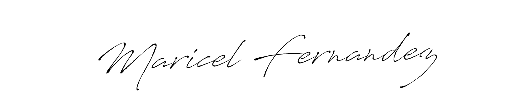 Make a beautiful signature design for name Maricel Fernandez. With this signature (Antro_Vectra) style, you can create a handwritten signature for free. Maricel Fernandez signature style 6 images and pictures png