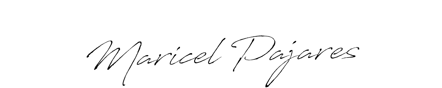 How to make Maricel Pajares name signature. Use Antro_Vectra style for creating short signs online. This is the latest handwritten sign. Maricel Pajares signature style 6 images and pictures png