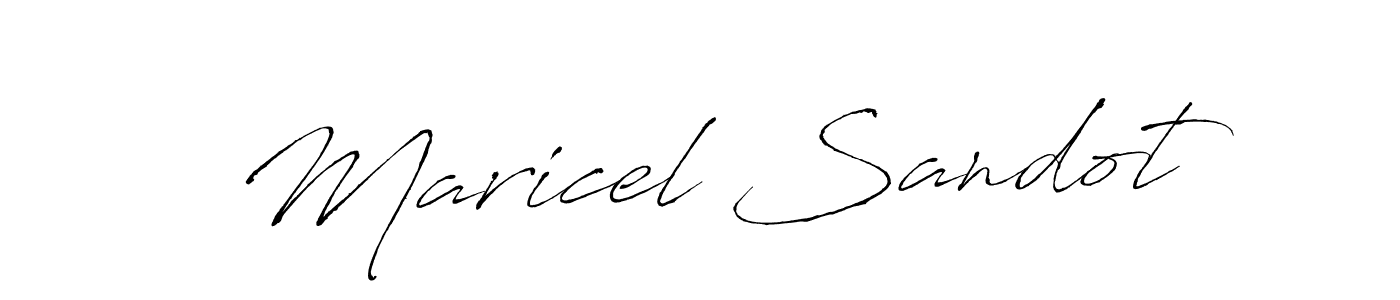 The best way (Antro_Vectra) to make a short signature is to pick only two or three words in your name. The name Maricel Sandot include a total of six letters. For converting this name. Maricel Sandot signature style 6 images and pictures png