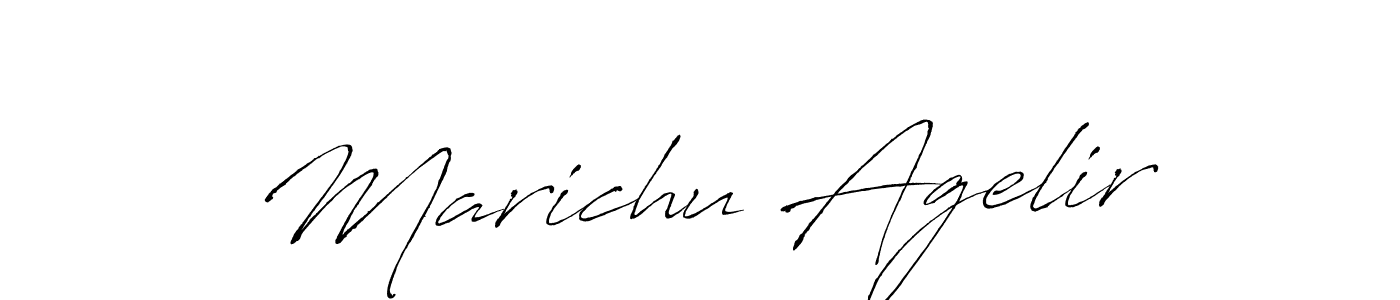 This is the best signature style for the Marichu Agelir name. Also you like these signature font (Antro_Vectra). Mix name signature. Marichu Agelir signature style 6 images and pictures png