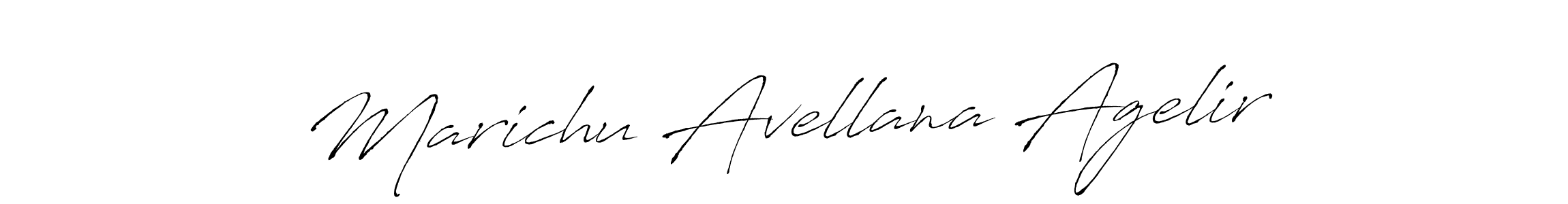Marichu Avellana Agelir stylish signature style. Best Handwritten Sign (Antro_Vectra) for my name. Handwritten Signature Collection Ideas for my name Marichu Avellana Agelir. Marichu Avellana Agelir signature style 6 images and pictures png