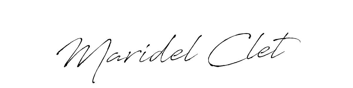 You should practise on your own different ways (Antro_Vectra) to write your name (Maridel Clet) in signature. don't let someone else do it for you. Maridel Clet signature style 6 images and pictures png