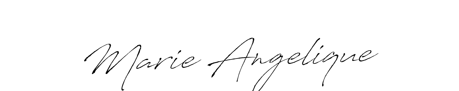 Make a beautiful signature design for name Marie Angelique. With this signature (Antro_Vectra) style, you can create a handwritten signature for free. Marie Angelique signature style 6 images and pictures png