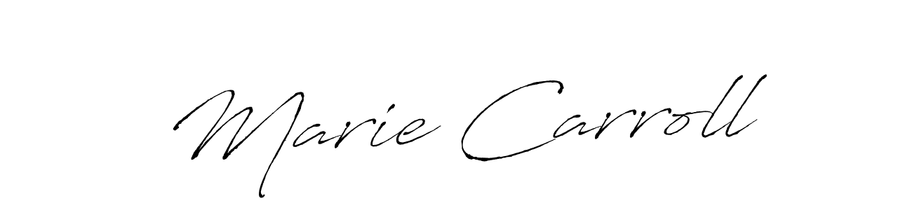 You should practise on your own different ways (Antro_Vectra) to write your name (Marie Carroll) in signature. don't let someone else do it for you. Marie Carroll signature style 6 images and pictures png