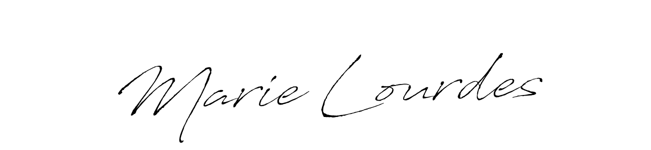 Create a beautiful signature design for name Marie Lourdes. With this signature (Antro_Vectra) fonts, you can make a handwritten signature for free. Marie Lourdes signature style 6 images and pictures png