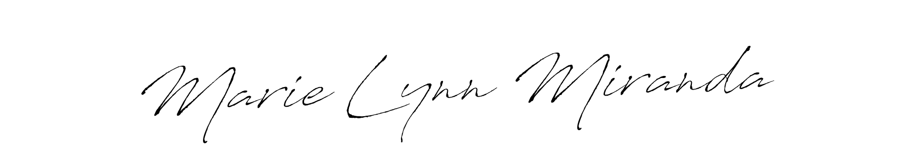 Design your own signature with our free online signature maker. With this signature software, you can create a handwritten (Antro_Vectra) signature for name Marie Lynn Miranda. Marie Lynn Miranda signature style 6 images and pictures png