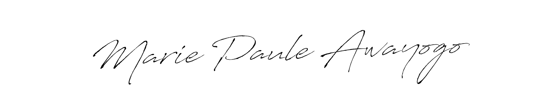 Make a beautiful signature design for name Marie Paule Awayogo. With this signature (Antro_Vectra) style, you can create a handwritten signature for free. Marie Paule Awayogo signature style 6 images and pictures png
