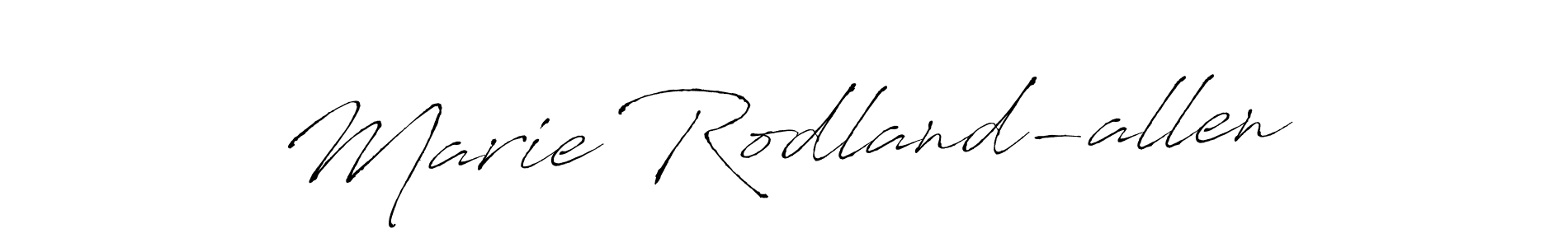 Marie Rodland-allen stylish signature style. Best Handwritten Sign (Antro_Vectra) for my name. Handwritten Signature Collection Ideas for my name Marie Rodland-allen. Marie Rodland-allen signature style 6 images and pictures png