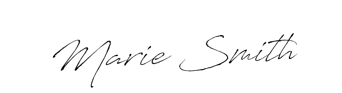 Make a beautiful signature design for name Marie Smith. With this signature (Antro_Vectra) style, you can create a handwritten signature for free. Marie Smith signature style 6 images and pictures png