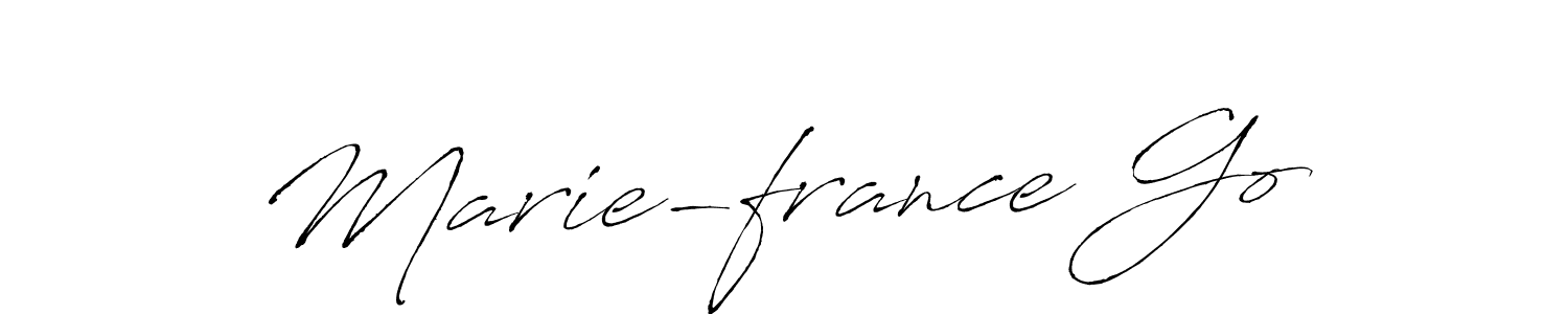 if you are searching for the best signature style for your name Marie-france Go. so please give up your signature search. here we have designed multiple signature styles  using Antro_Vectra. Marie-france Go signature style 6 images and pictures png