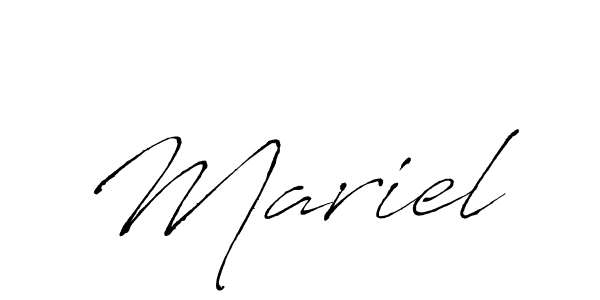 Mariel stylish signature style. Best Handwritten Sign (Antro_Vectra) for my name. Handwritten Signature Collection Ideas for my name Mariel. Mariel signature style 6 images and pictures png