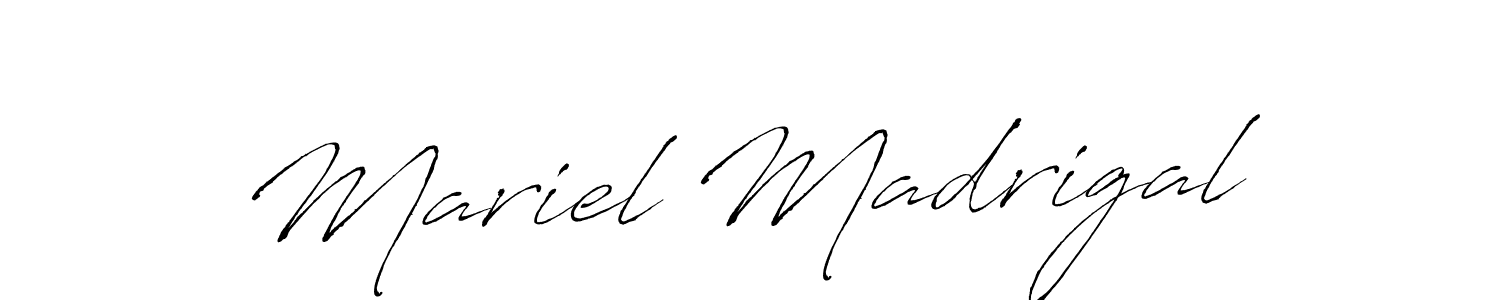 Antro_Vectra is a professional signature style that is perfect for those who want to add a touch of class to their signature. It is also a great choice for those who want to make their signature more unique. Get Mariel Madrigal name to fancy signature for free. Mariel Madrigal signature style 6 images and pictures png