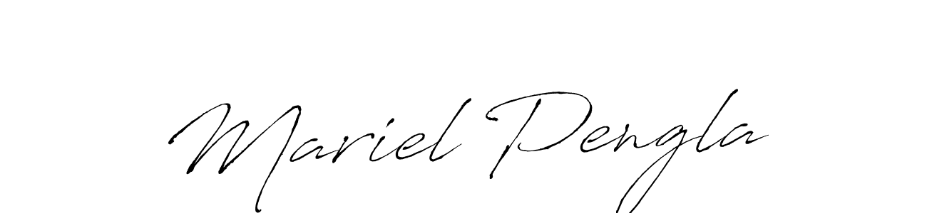 Use a signature maker to create a handwritten signature online. With this signature software, you can design (Antro_Vectra) your own signature for name Mariel Pengla. Mariel Pengla signature style 6 images and pictures png