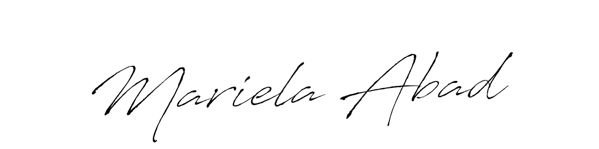 The best way (Antro_Vectra) to make a short signature is to pick only two or three words in your name. The name Mariela Abad include a total of six letters. For converting this name. Mariela Abad signature style 6 images and pictures png