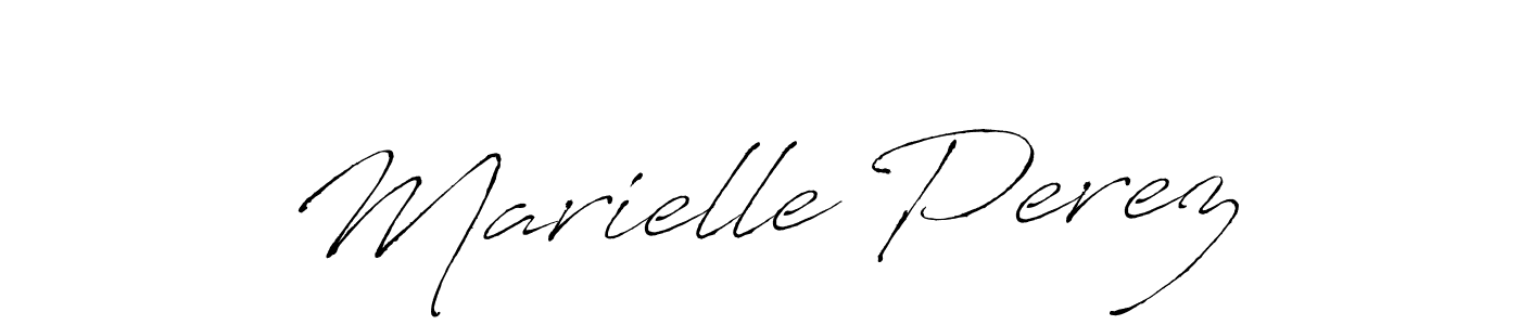 Design your own signature with our free online signature maker. With this signature software, you can create a handwritten (Antro_Vectra) signature for name Marielle Perez. Marielle Perez signature style 6 images and pictures png