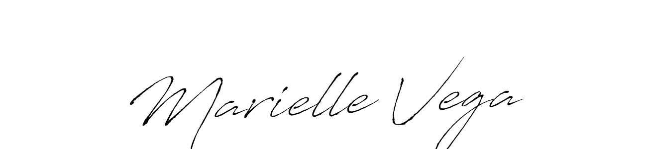 How to make Marielle Vega name signature. Use Antro_Vectra style for creating short signs online. This is the latest handwritten sign. Marielle Vega signature style 6 images and pictures png