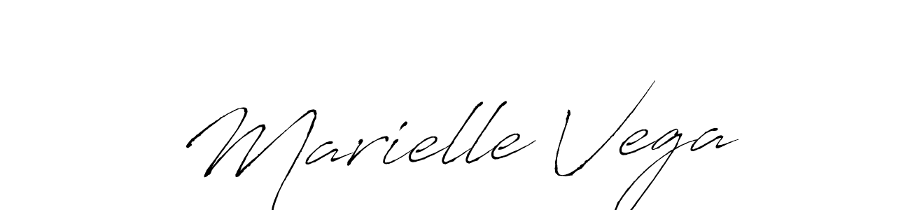 How to make Marielle Vega name signature. Use Antro_Vectra style for creating short signs online. This is the latest handwritten sign. Marielle Vega signature style 6 images and pictures png