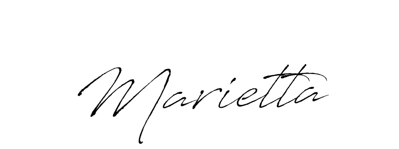 How to make Marietta name signature. Use Antro_Vectra style for creating short signs online. This is the latest handwritten sign. Marietta signature style 6 images and pictures png