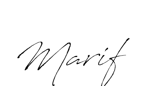 Make a beautiful signature design for name Marif. Use this online signature maker to create a handwritten signature for free. Marif signature style 6 images and pictures png