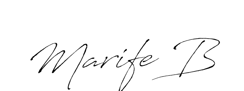 Similarly Antro_Vectra is the best handwritten signature design. Signature creator online .You can use it as an online autograph creator for name Marife B. Marife B signature style 6 images and pictures png