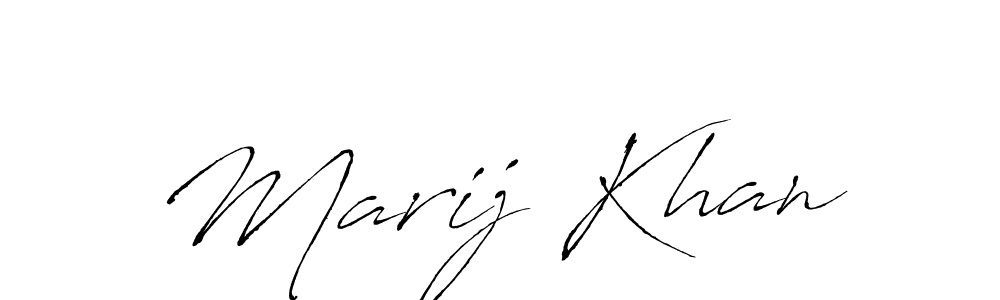 It looks lik you need a new signature style for name Marij Khan. Design unique handwritten (Antro_Vectra) signature with our free signature maker in just a few clicks. Marij Khan signature style 6 images and pictures png